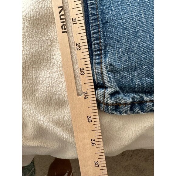 Lee Dungarees Slim Bootcut Size 14 Adjustable Waist See Pics 5 Pocket Blue Jeans - Picture 6 of 13